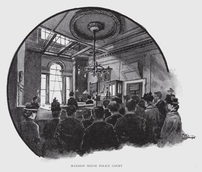 Mansion House Police Court by William Luker