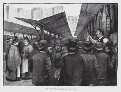 Old Clothes Market, Houndsditch by William Luker
