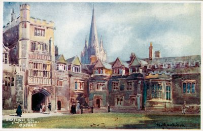 Brasenose College, Old Quad by William Matthison