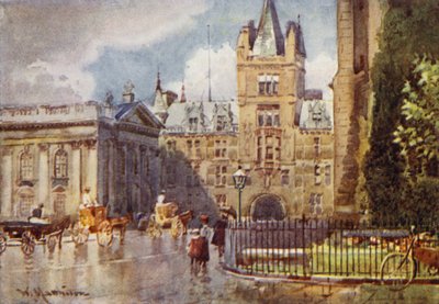 Caius College and the Senate House from St Marys Passage by William Matthison