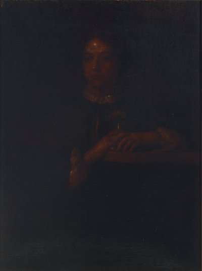 Sarah Leaning on a Bannister by William Page