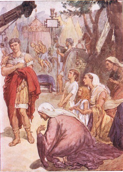 Coriolanus and the Matrons of Rome, from Plutarch Lives Published by T C & E C Jack Ltd by William Rainey