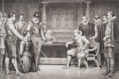 Guy Fawkes Interrogated by James I and His Council in the King