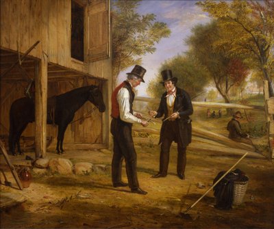 Coming to the Point, a Sequel to Bargaining for a Horse, 1854 by William Sidney Mount