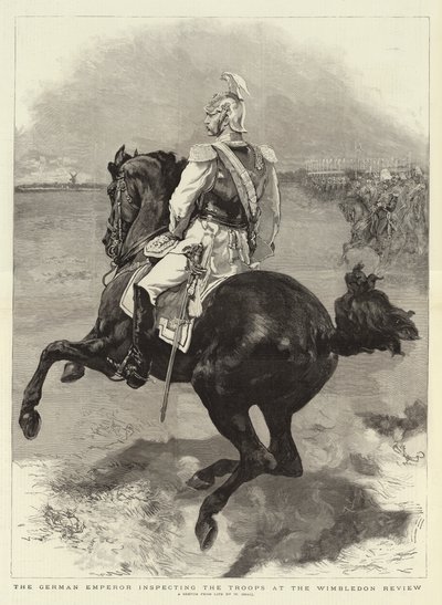 The German Emperor Inspecting the Troops at the Wimbledon Review by William Small