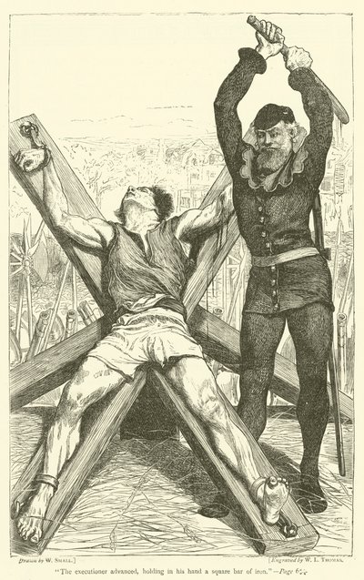 The executioner advanced, holding in his hand a square bar of iron by William Small