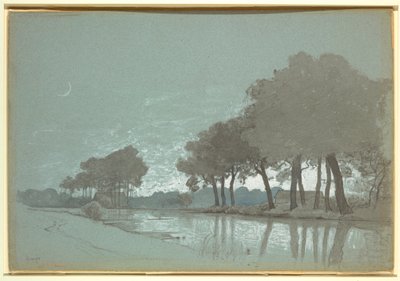 Canal Scene Near Bruges, Belgium, 1875–80 by William Stanley Haseltine