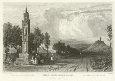 High Cross Near Bonn by William Tombleson