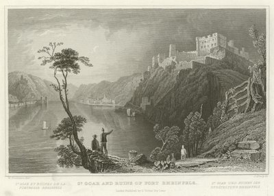 St Goar and Ruins of Fort Rheinfels by William Tombleson