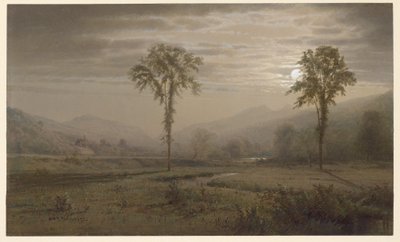Moonlight on Mount Lafayette, New Hampshire by William Trost Richards