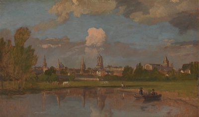 Oxford from the River with Christ Church in the Foreground by William Turner of Oxford