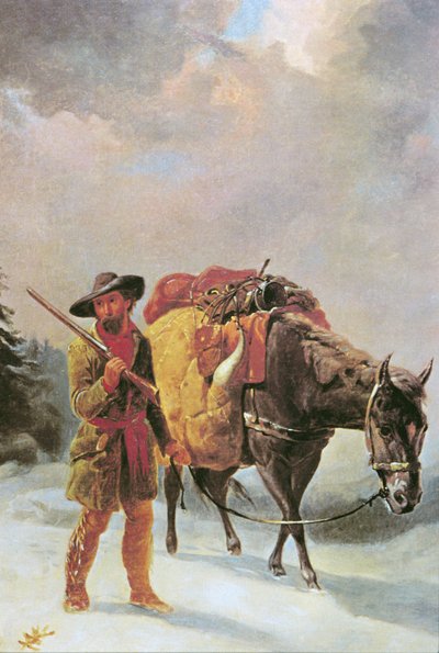 Fur Trapper Crossing the Mountains by William Tylee Ranney