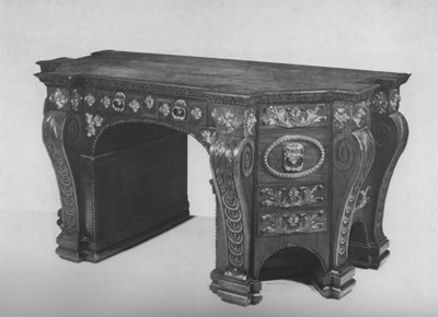 One of a pair of George II library tables by William Vile