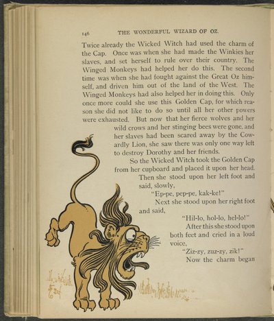 Illustration from "The Wonderful Wizard of Oz" by Lyman Frank Baum by William Wallace Denslow