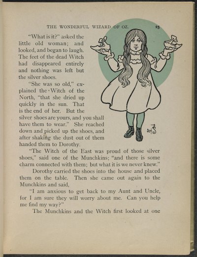 Illustration from "The Wonderful Wizard of Oz" by Lyman Frank Baum by William Wallace Denslow