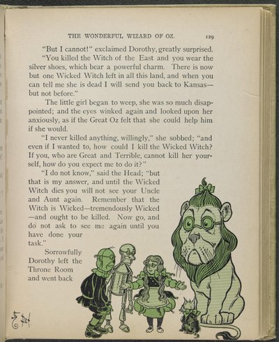 Illustration from "The Wonderful Wizard of Oz" by Lyman Frank Baum by William Wallace Denslow