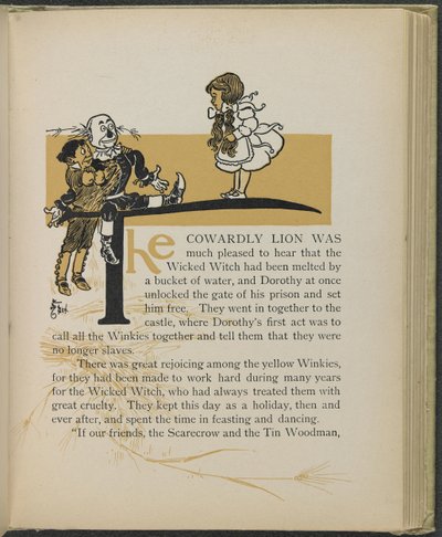 Illustration from "The Wonderful Wizard of Oz" by William Wallace Denslow