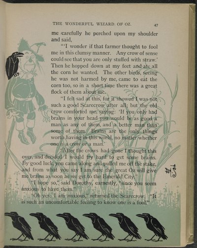 Illustration from "The Wonderful Wizard of Oz" by Lyman Frank Baum by William Wallace Denslow