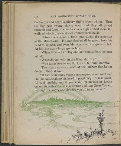 Illustration from "The Wonderful Wizard of Oz" by Lyman Frank Baum by William Wallace Denslow