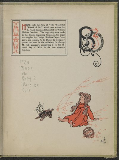 Illustration from "The Wonderful Wizard of Oz" by Lyman Frank Baum by William Wallace Denslow
