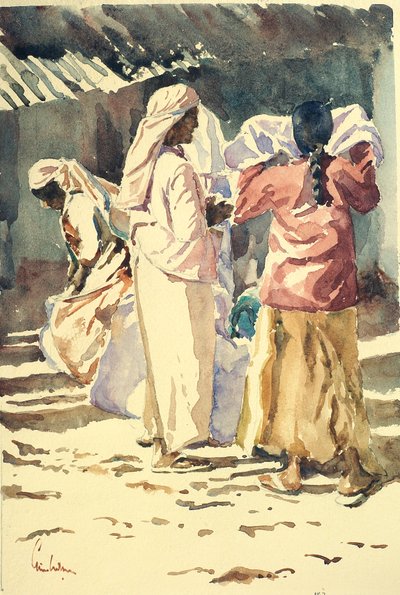 Tea pluckers, end of a hard day by Wilson Clive
