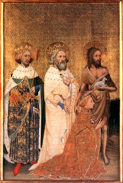 Richard II of England with His Patron Saints by Wilton Master