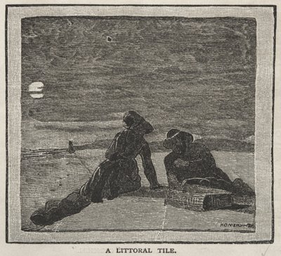 A Littoral Tile by Winslow Homer