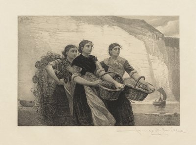 A Voice from the Cliffs (engraved by James David Smillie) by Winslow Homer