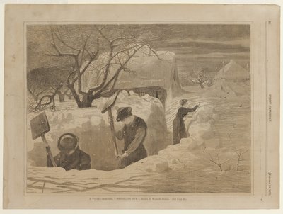 A Winter Morning Shoveling Out by Winslow Homer