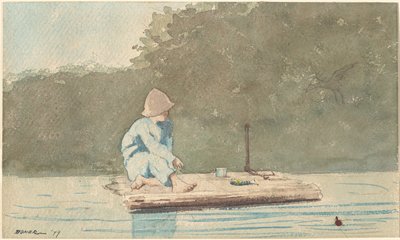 Boy on a Raft by Winslow Homer