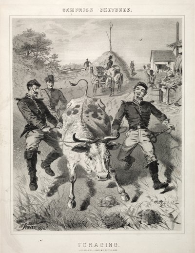 Campaign Sketches: Foraging by Winslow Homer