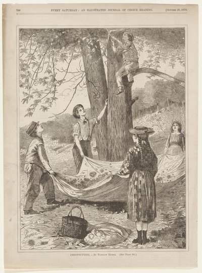 Chestnutting by Winslow Homer