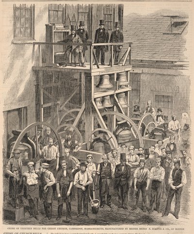 Chime of Thirteen Bells for Christ Church, Cambridge, Massachusetts, Manufactured by Messrs. Henry N. Hooper & Co. of Boston, from Harper