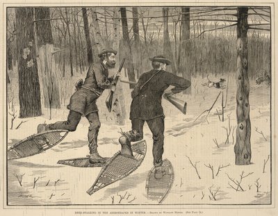 Deer-Stalking in the Adirondacks in Winter by Winslow Homer