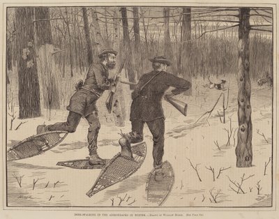 Deer-Stalking in the Adirondacks in Winter by Winslow Homer