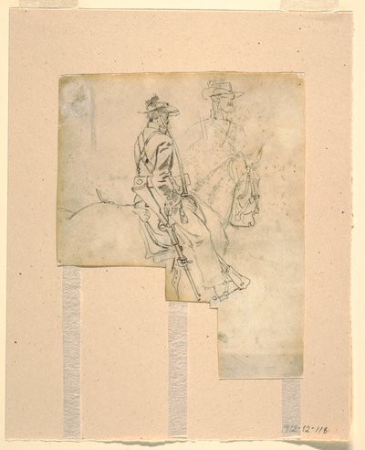 Side View of a Mounted Officer, 1862 by Winslow Homer