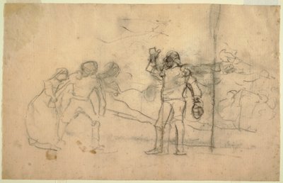Sketch for "The Wreck", 1881 by Winslow Homer