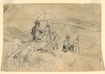 Study for "Artists Sketching in the White Mountains" and "The Artist in the Country", 1868 by Winslow Homer