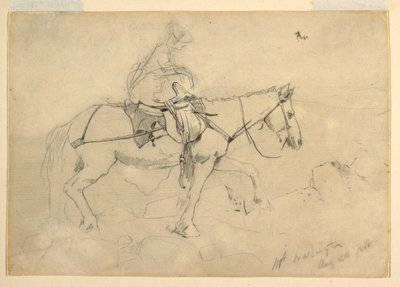 Study for "Bridle Path, White Mountains", August 24, 1868 by Winslow Homer
