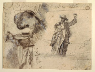 Two Studies of a Sailor with Raised Arm (Studies for The Lookout-All