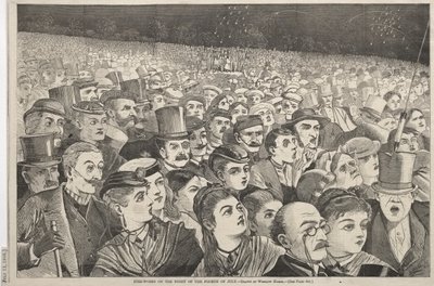 Fireworks on the Night of the Fourth of July by Winslow Homer