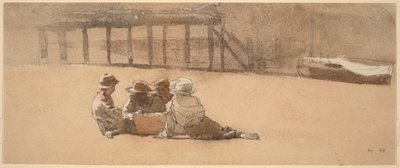 Four Boys on a Beach by Winslow Homer