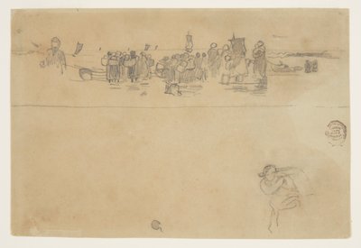 Groups of Women at Beach, Cullercoats, England by Winslow Homer