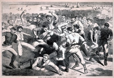 Holiday in Camp - Soldiers Playing “Football”, from Harper