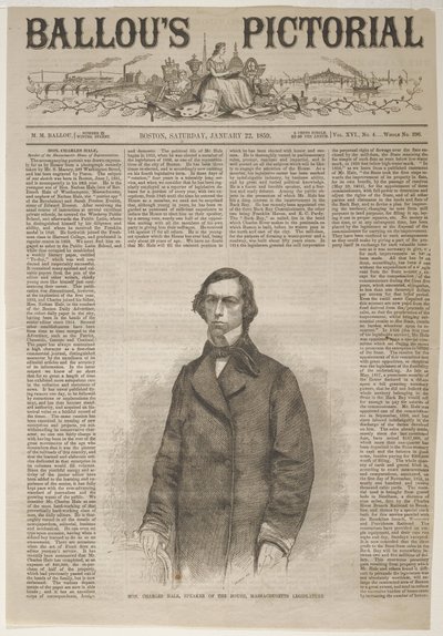Hon. Charles Hale, Speaker of the House, Massachusetts Legislature by Winslow Homer