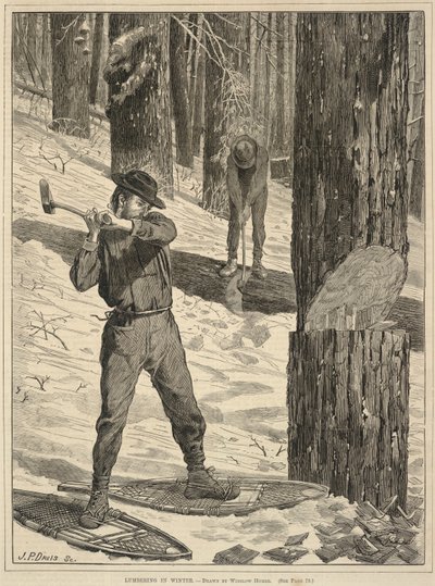 Lumbering in Winter by Winslow Homer