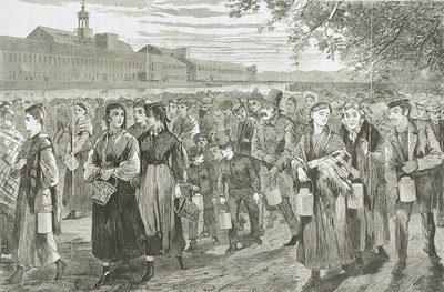 New England Factory Life - "Bell-Time" by Winslow Homer