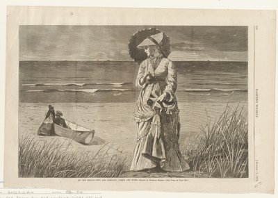 On the Beach - Two are Company, Three are None by Winslow Homer