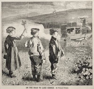 On the Road to Lake George by Winslow Homer