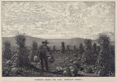 Pumpkins Among the Corn by Winslow Homer